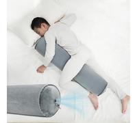 ONTYZZ Almohada Corporal Hinchable Almohada Larga Adultos Niños Almohada Redonda Bolster para Dormir Abrazos Volver Cuello Soporte Dormir de Lado Almohada Cuddle