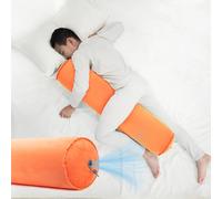 ONTYZZ Almohada Corporal Hinchable Almohada Larga Adultos Niños Almohada Redonda Bolster para Dormir Abrazos Volver Cuello Soporte Dormir de Lado Almohada Cuddle