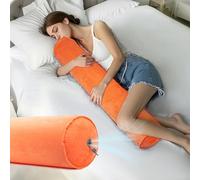 ONTYZZ Almohada Corporal Hinchable Almohada Larga Adultos Niños Almohada Redonda Bolster para Dormir Abrazos Volver Cuello Soporte Dormir de Lado Almohada Cuddle