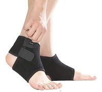 ONTYZZ Vendaje de Tobillo Niños 1 Par Ajustable Protectores de Tobillo Elástico Apoyo de Tobillo Niños para Fútbol Baloncesto Ciclismo Correr Bailar Tobilleras Negro/M
