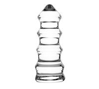 OnundOn Consolador anal de cristal, tamaño grande, 17 x 7 cm.