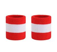 ONUPGO Diadema Deportes Bandas de sudor Pulseras de tela de rizo banda de cabeza a rayas, conjunto de banda de muñeca de ejercicio atlético de baloncesto diademas que absorbe la humedad banda de sudor