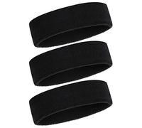 ONUPGO Diademas deportivas para hombres y mujeres, 3 unidades, absorben la humedad, atléticas, de algodón rizado, banda para la cabeza