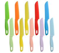 ONUPGO Juego de 10 cuchillos de cocina para niños pequeños, de plástico, para cocinar, cuchillos de cocina para niños, cuchillos de cocina de nailon para niños, cuchillos de cocina