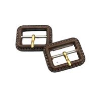ONURTH Negro INTERIOR 26/52MM 5PCS Kit de hebillas de cinturón cubiertas de cuero con hebillas deslizantes Cierre de repuesto para correa cortavientos collares para mascotas