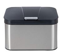 ONVAYA® Cubo de Basura biológica para la Cocina, Cubo de compostaje con Tapa, Cubo de Basura de Acero Inoxidable para residuos orgánicos, Cubo de Basura orgánica, Inodoro y hermético, 4,3 litros