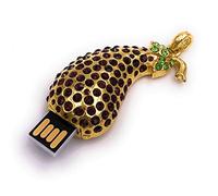 Onwomania Berenjena Vegetal Golden Funny USB Stick 16 GB USB 2.0 Memory Stick Soporte de Datos