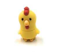 Onwomania Chicken in Yellow Animal Farm Hen Funny USB Stick 8GB USB 3.0 Memory Stick Disk