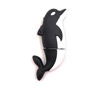 Onwomania Dolphin Fish Ocean Animal en Negro Funny USB Stick 32 GB USB 3.0 Soporte de Datos del lápiz de Memoria