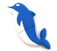 Onwomania Dolphin Fish Ocean Animal in Blue Funny USB Stick 32 GB USB 2.0 Soporte de Datos del lápiz de Memoria