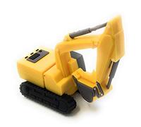 Onwomania Excavadora vehículo de Obra Yellow Funny USB Stick 64 GB USB 2.0 Memory Stick Soporte de Datos