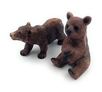 Onwomania Figura decorativa de oso pardo (polirresina, 6,5 cm), color marrón