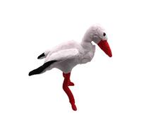 Onwomania Juguete de Peluche Juguete de Peluche Animal cigüeña pájaro de pie 25 cm
