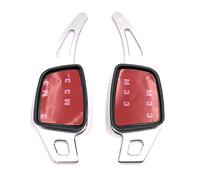 Onwomania Levas de cambio Shift Paddle Shifter A5 S5 SQ5, RS6, A3, S4, A4, S4, Q7, S6, A4, S3, Q2, TT, TTS 2016-2018 Plata Aluminium