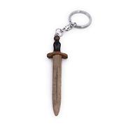 Onwomania Llavero de madera Espada Arma Combate Aguacero Arma Caballero Medieval Colgante Encanto