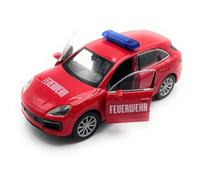Onwomania Modelo de Coche Compatible con Cayenne SUV Fire Department 1:34-39 Vehículo Miniatura de Coche Rojo