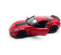 Onwomania Modelo de Coche Compatible con el Deportivo Corvette C7 1:34-39 Vehículo Miniatura Coche Rojo