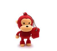 Onwomania Monkey in Red Monkey Funny USB Stick 32 GB USB 2.0 Soporte de Datos
