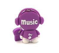 Onwomania Music Man Music Purple Funny USB Stick 32 GB USB 2.0 Soporte de Datos del lápiz de Memoria