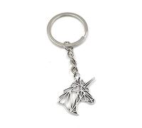 Onwomania - "Pliegues de unicornio de origami- Amuleto de la suerte de metal ideal como regalo, por ejemplo, para el mejor amigo, el mejor amigo, mamá - Para hombres, mujeres y niños
