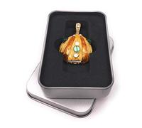 Onwomania Seashell mar Playa Concha Perla cáscara Oro Brillo Rhinestone Memoria USB Stick en Caja de Regalo de ALU 32 GB USB 2.0