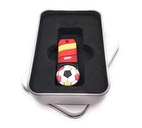 Onwomania Soccer Spain Flag Sport Team Trailer Memoria USB Stick en Caja de Regalo de ALU 16 GB USB 3.0