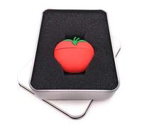 Onwomania Tomate Nocturno Alimento Vegetal Rojo Memoria USB Stick en Caja de Regalo de ALU 32 GB USB 3.0