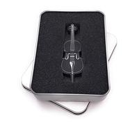 Onwomania Violín Violoncello Bajo Violín En Negro Memoria USB Stick en Caja de Regalo de ALU 8 GB USB 3.0