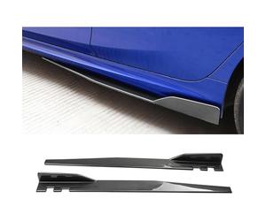 ONWZCJDI Coche Faldones Laterales para Peugeot 207 (2004-2015),Pedales Faldón Escalones Laterales Divisores Barra Paso Lateral Balancines Alas Difusor,Carbon Fibre