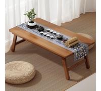 Onxyrbyte Mesa Japonesa Baja,Mesa de té plegable de estilo japonés Tatami,Mesa de altar baja para la meditación,Fácil de guardar,para sala de estar, dormitorio, ventanal, interior