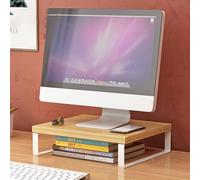Onxyrbyte Soporte Elevador Monitor,Soporte Monitor Madera,Elevador Monitor,Soporte Elevador Monitor Escritorio,Soporte para Monitor Escritorio ErgonóMico,Reducir La TensióN del Cuello