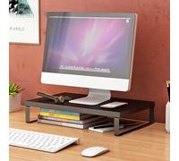 Onxyrbyte Soporte Elevador Monitor,Soporte Monitor Madera,Elevador Monitor,Soporte Elevador Monitor Escritorio,Soporte para Monitor Escritorio ErgonóMico,Reducir La TensióN del Cuello