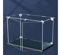 Onxyrbyte Vitrina De AcríLico Transparente,Vitrina De AcríLico,Cajas De PresentacióN con Puerta,Vitrinas para Colecciones,Antipolvo,Apilable,para Coleccionables,Almacenamiento De Zapatos