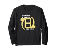 Onyakopon ne Yen ntena Dios esté con Nosotros Gyaman Adinkra Manga Larga