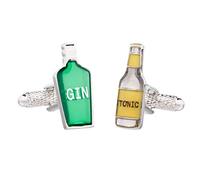 Onyx - Art Gemelos de botella de bebida Gin and Tonic presentados en caja de regalo de Londres