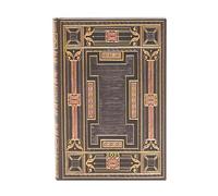 Onyx (Asterales) Mini 12-month Day-at-a-time Hardback Dayplanner 2025 (Elastic Band Closure): jeden dzień na stronie, zamykany na gumkę, papier 80 gsm