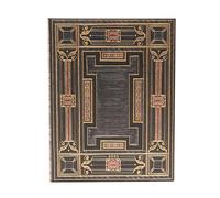 Onyx (Asterales) Ultra 12-month Day-at-a-time Hardback Dayplanner 2025 (Elastic Band Closure): jeden dzień na stronie, zamykany na gumkę, papier 80 gsm