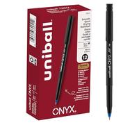 Onyx - Bolígrafos de bola con base seca, tinta azul, micro, se venden por docenas