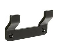 Onyx Colgador de baño doble (L x An x Al: 2,2 x 10 x 5,3 cm, Número de ganchos: 2 ud., Negro)