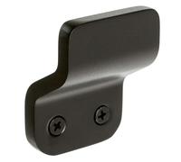 Onyx Colgador de baño (L x An x Al: 2,5 x 4 x 5,2 cm, Número de ganchos: 1 ud., Negro)