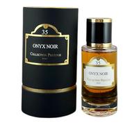 Onyx Noir Collection Prestige 35 - Perfume de lujo de París, elegante frasco con detalles dorados