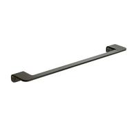 Tatay Toallero barra Onyx Mediano – Aluminio anodizado negro mate, doble fijación, 7×3×45 cm
