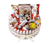 Onza Cesta Huevos de Pascua Chocolate Kinder Bueno - Tarta Kinder de chocolates originales para regalar - Huevo de pascua kinder Sorpresa, Mini Eggs, Schokobons, Happy Hippo, Cards, Pollitos pascua