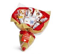 Onza Ramo de San Valentín con Chocolates originales para regalar - Regalo San Valentín para Mujer y Hombre - Kinder Bueno pack: Chocobons, Chocolatinas, Cards, Happy Hippo - Listo para regalar