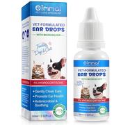 Onznoz Cuidado del OíDo para Perros, Gotas para Los OíDos De Mascotas 60ml, Limpia El Canal Auditivo, Alivia Las Infecciones del OíDo del Animal DoméStico, PicazóN Y Olor, Contiene 1% Hidrocortisona