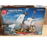 Oo Mould King 10137 Piratenboot Klemmbausteine Barco Pirata 928 Pzs. Nuevo
