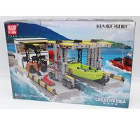OO Mould King 10142 Fábrica De Reparación De Barcos Klemmbausteine