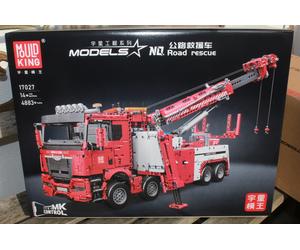 Oo Mould King 17027 Fire Rescue Camión Remolcador Bomberos Klemmsteine 4883