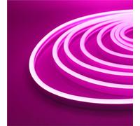 OOAEWBPSA Tira de neón de 24 V CC de 0,5 a 20 m, impermeable IP67, multicolor, retroiluminación de TV, tubo de silicona flexible para el hogar, luz LED (rosa_8 m)