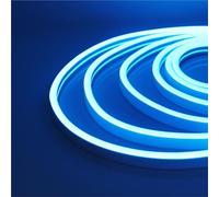 OOAEWBPSA Tira de neón de 24 V CC de 0,5 a 20 m | IP67 impermeable, multicolor, retroiluminación de TV, tubo de silicona flexible para el hogar, luz LED (azul hielo, 4 m)